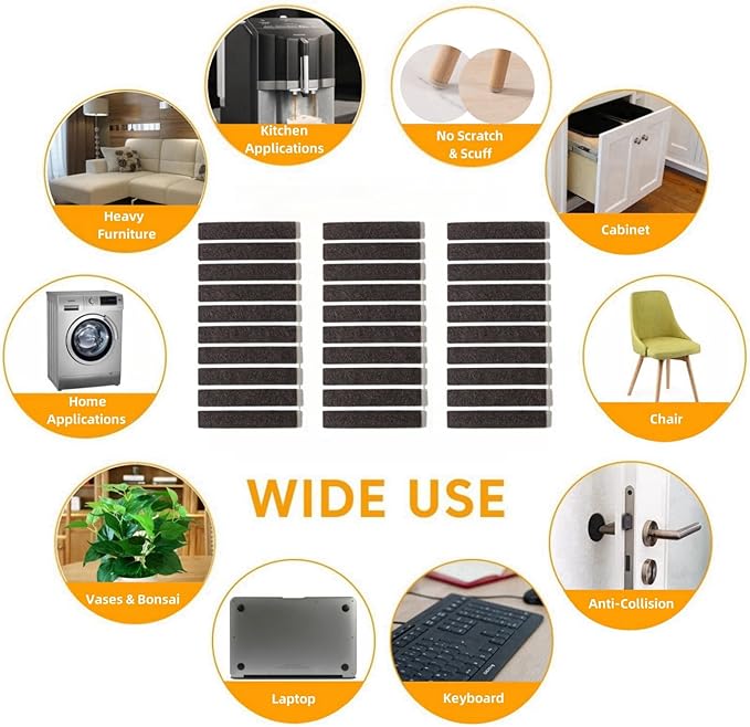 Furnigear Felt Strips with Adhesive Backing - Image 6