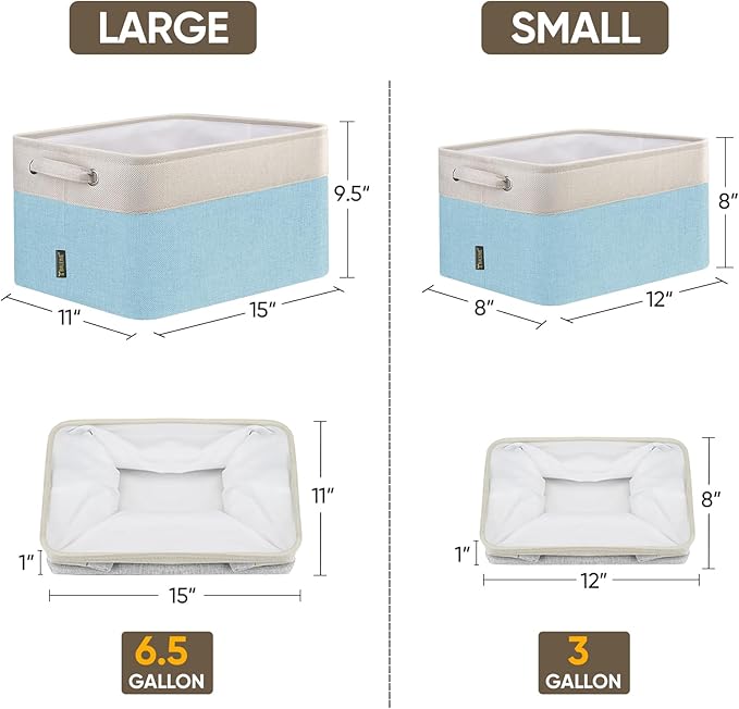 BALEINE 4 Pack Fabric Storage Bins - Image 2
