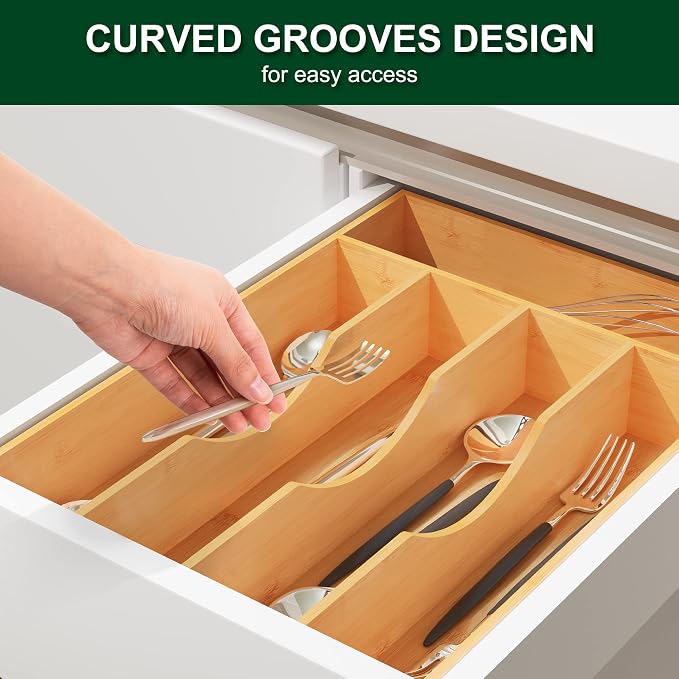 Bellsal Utensil Organizer 10 Inch Silverware Tray - Image 7
