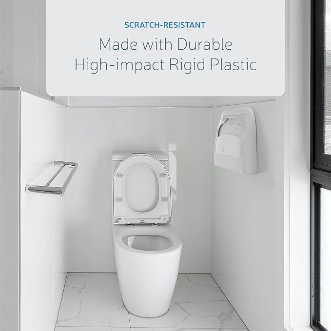 EZbrnd Wall Mount Half-Fold Toilet Seat Cover Dispenser - Image 4