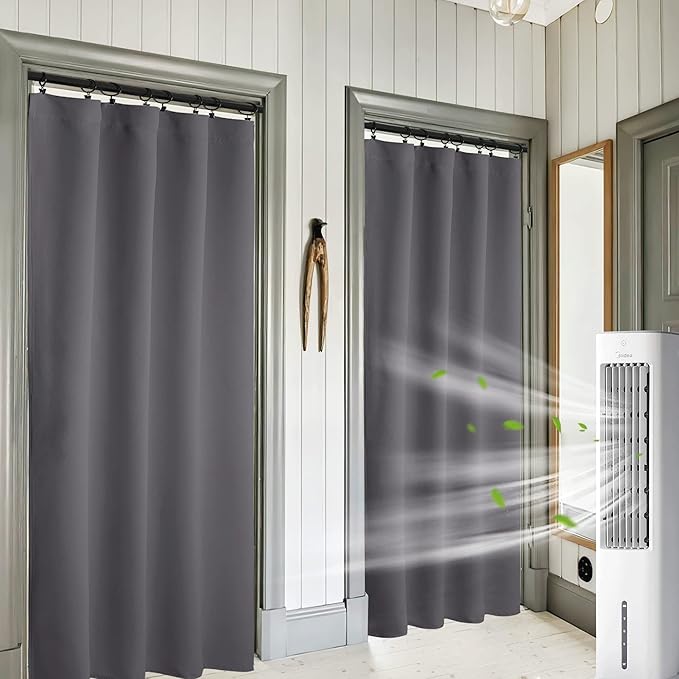 RYB HOME Blackout Curtains 84 inches Long 2 Panels Set by RYBHOME
