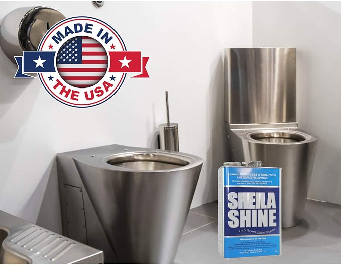 Sheila Shine 4 x 1 Gal. Can Stainless Steel Cleaner and Polish, Protects - Image 2