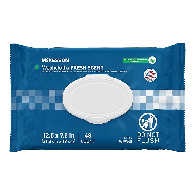 McKesson Washcloth Wipes, Scented by McKesson