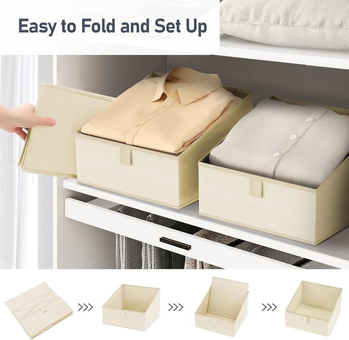 DIMJ Closet Storage Bins 8 Pack - Image 5