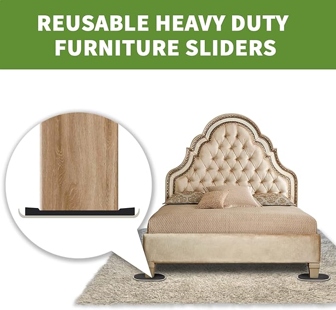 Furniture Sliders for Carpet 4 PCS - Image 6