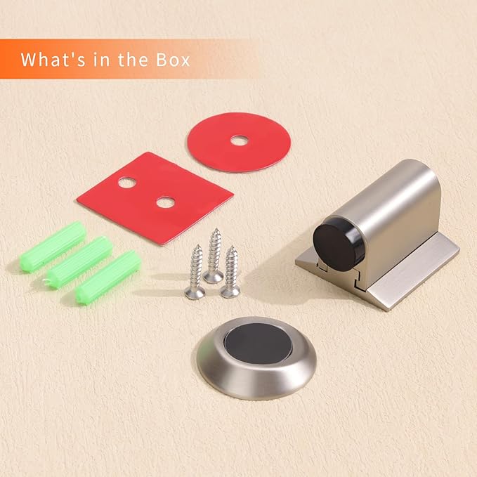 Bak Bo Magnetic Door Stoppers 1 Pack Bottom of Door Holder Keep Door Open No - Image 5