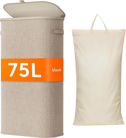 Lifewit 75L Slim Laundry Basket by Lifewit