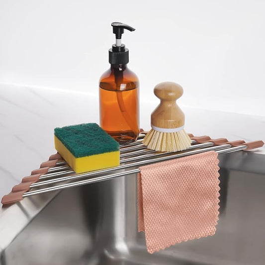 Tomorotec Triangle Roll-Up Dish Drying Rack by Tomorotec