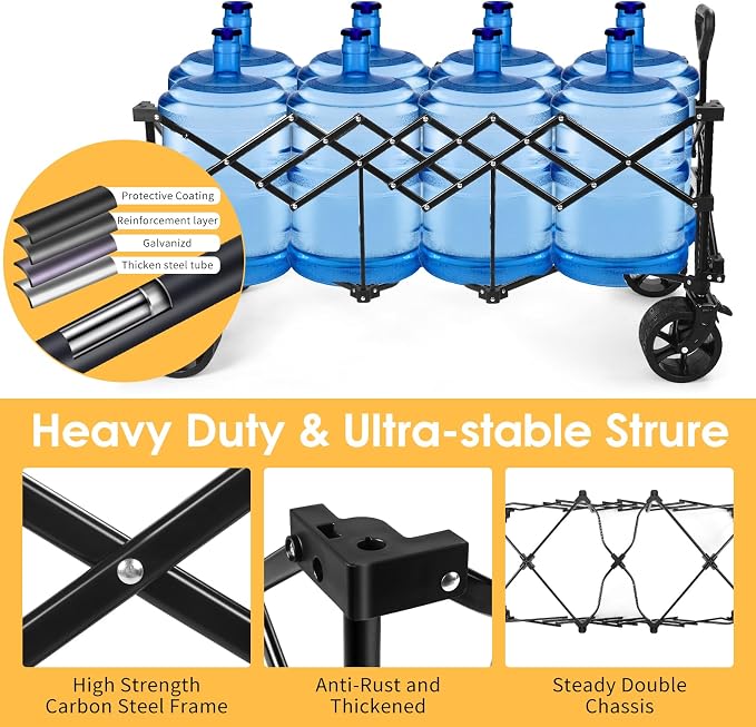 49''L Collapsible Foldable Extended Wagon - Image 4