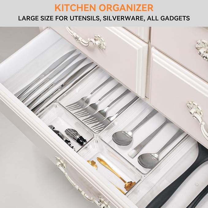 Criusia 8 Pack Drawer Organizer - Image 6