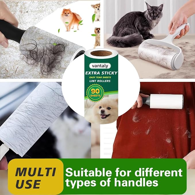 Extra Sticky Lint Roller Refills, Fits Most 3.9"-4" Standard Size Lint Roller - Image 4