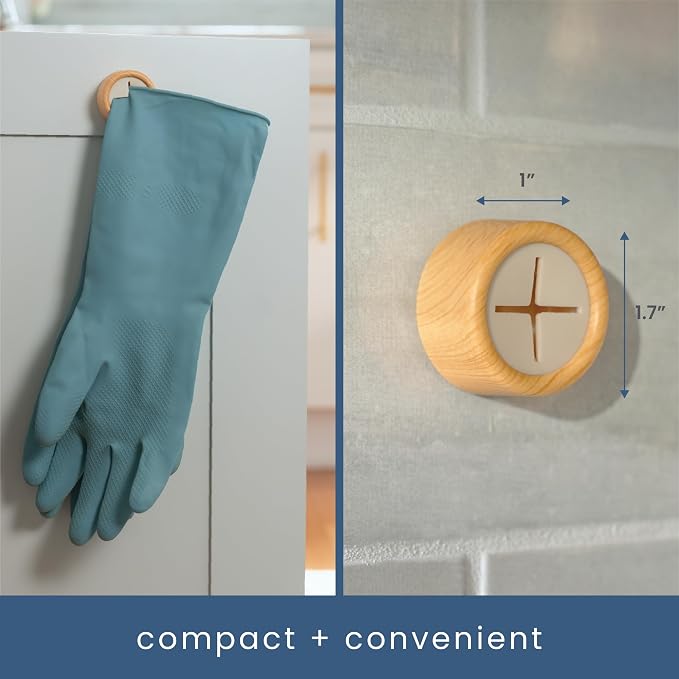 S&T INC. Round Adhesive Push Towel Hooks - Image 5