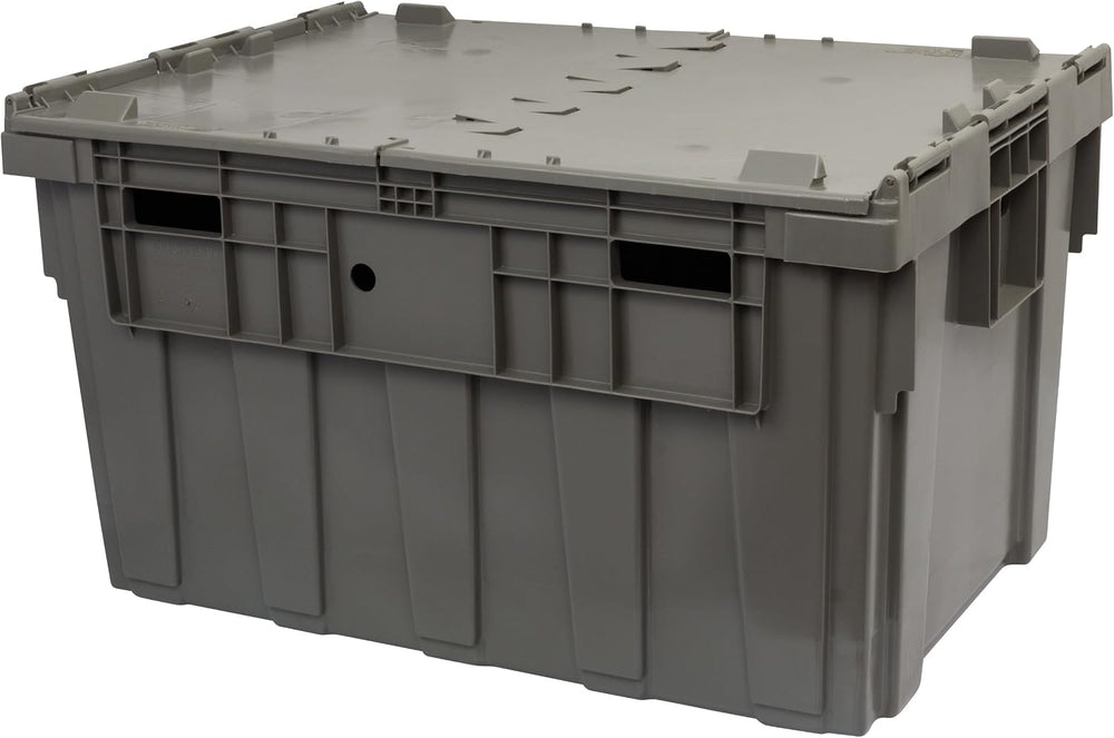 Buckhorn Industrial Lidded Plastic Storage Container, Nesting and Stackable P...