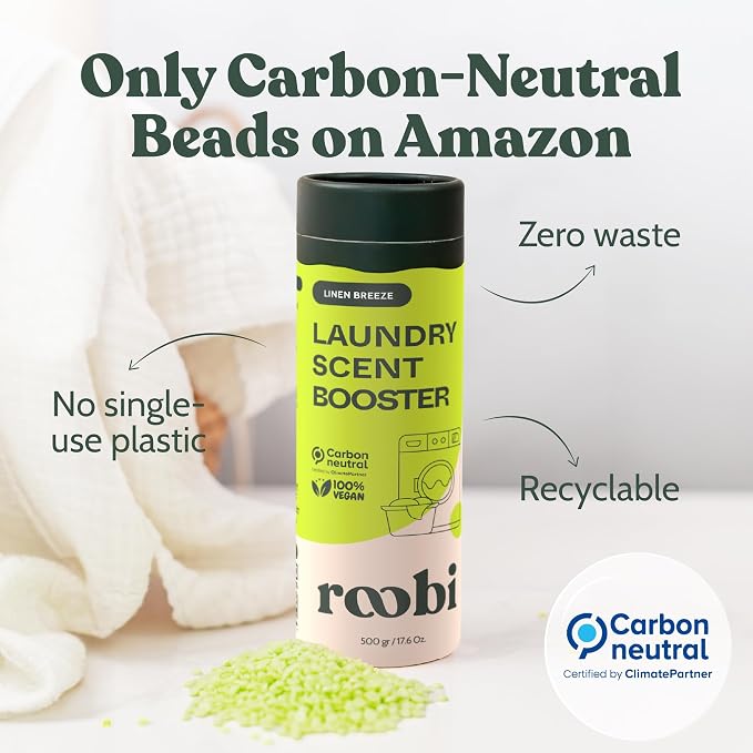Roobi Sustainable Laundry Scent Booster Beads. Linen Breeze Fragrance Laundry - Image 7