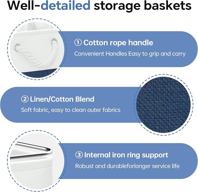 13x13 Inch Cube Storage Bins