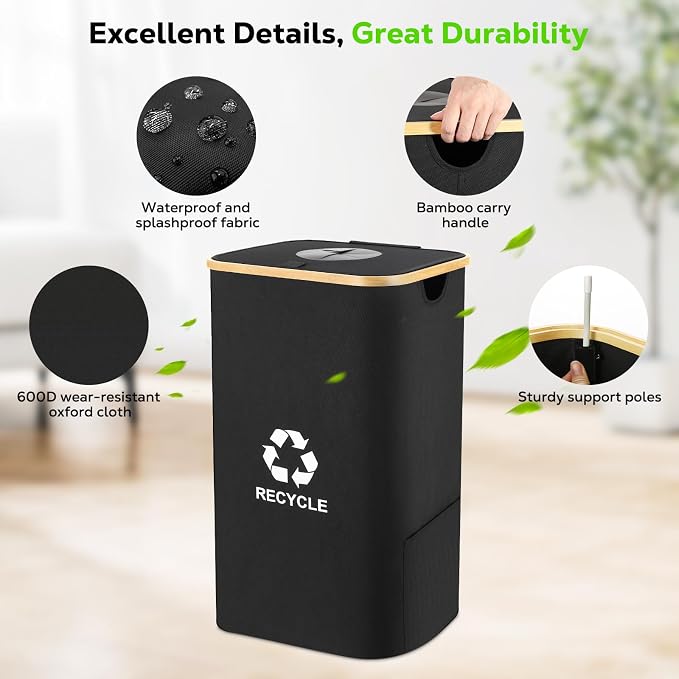 Recycling Bin for Kitchen 100L, 26 Gallon Recycle Bin - Image 5