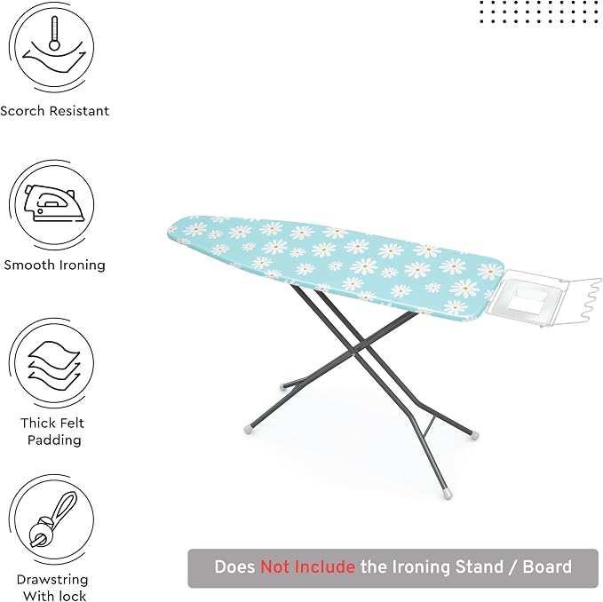 Encasa XO Ironing Board Cover and Pad 42"x14" - Image 3