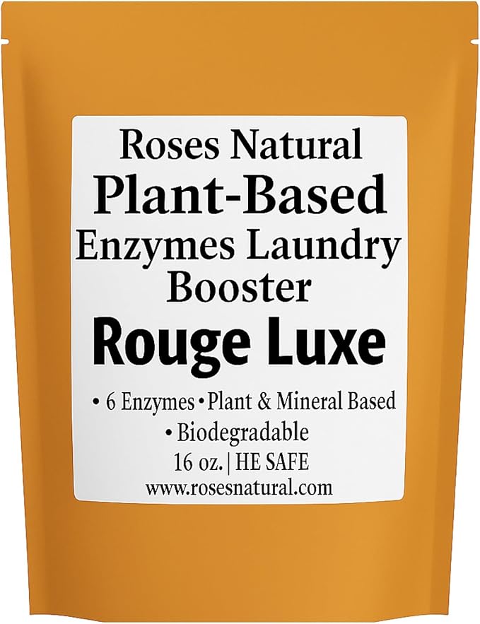 Natural Enzyme Laundry Booster – Rouge Luxe | 6 Enzymes | Deep Clean System | by RosesNatural