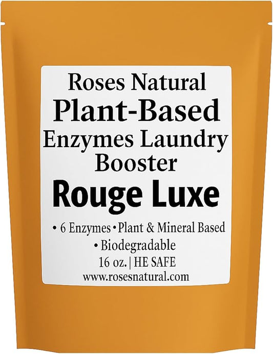 Natural Enzyme Laundry Booster – Rouge Luxe | 6 Enzymes | Deep Clean System | by RosesNatural
