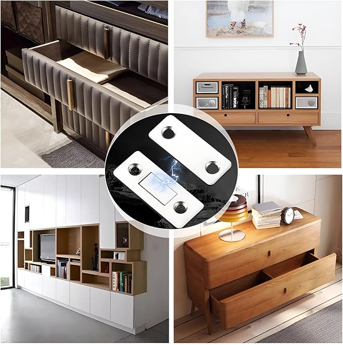 Cabinet Magnetic Catch, 20 Pack Ultra Thin Magnetic Cabinet Door Catch - Image 7