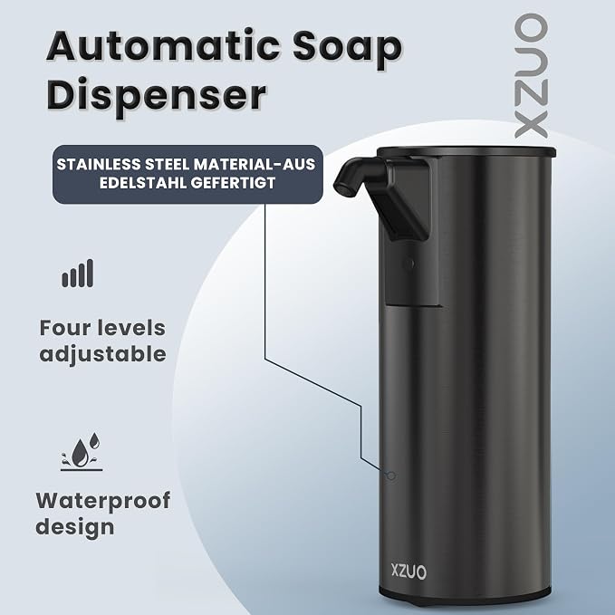 Automatic Soap Dispenser Touchless 11.8oz/350ml Four-Level Adjustable Dispenser - Image 2
