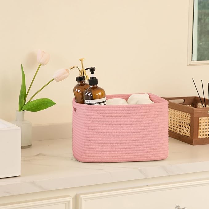OIAHOMY 4 Pack Storage Baskets for Organizing, Cube Storage Bins for Shelves - Image 5