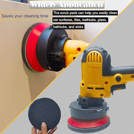 10 Pack 5 Inch 800 Grits Multipurpose Scrubber Scouring Pads Hoop and Loop - Image 5