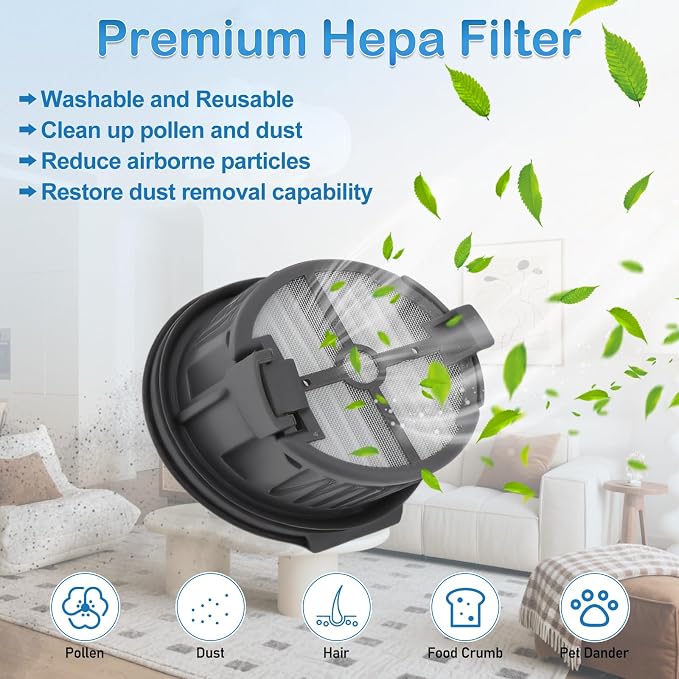 Roller Brush and Filter Replacement Compatible - Image 4
