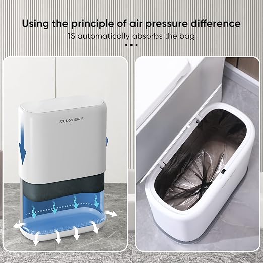 JOYBOS Adsorption Bathroom Trash Can, Bedroom Garbage Can - Image 2