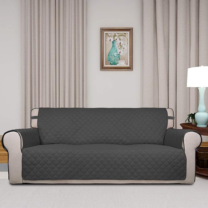 PureFit Reversible Quilted Sofa Cover, Water Resistant Slipcover Furniture - Image 2