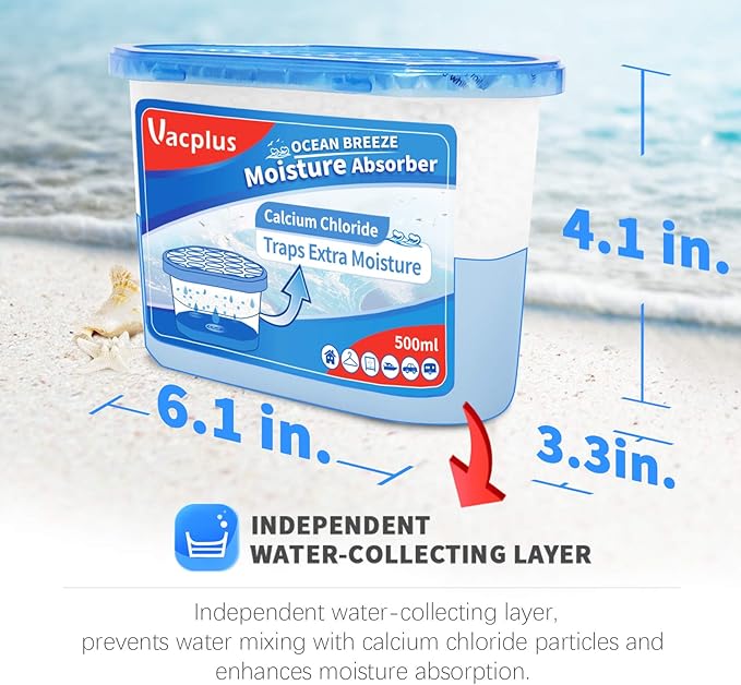 Vacplus Moisture Absorbers 12 Pack, 10.5 Oz, Humidity Absorber Boxes Attracts - Image 4