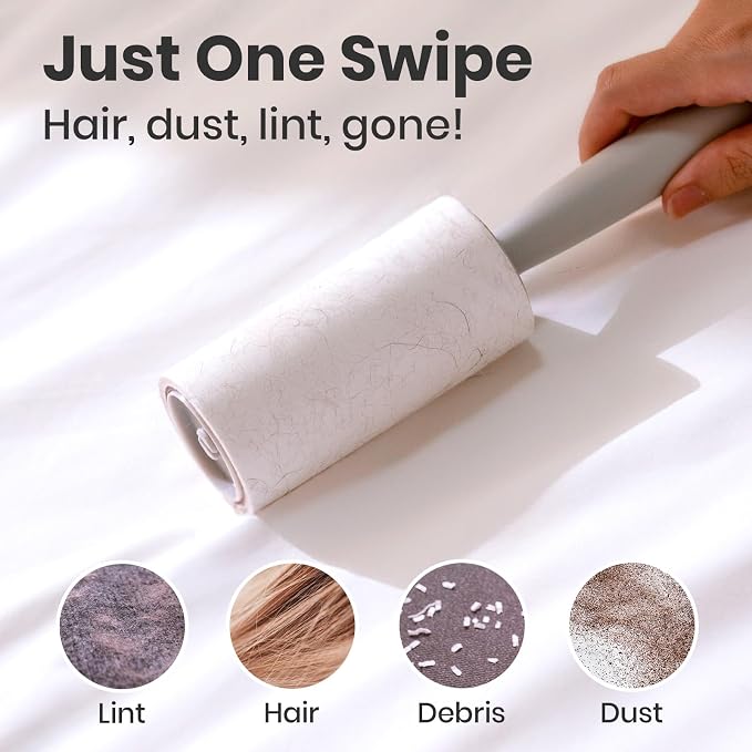 DELOMO Pet Lint Roller for Clothes – Lint Rollers for Pet Hair Extra Sticky - Image 7