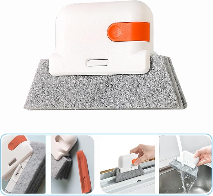 13pcs Window Groove Cleaning Brush Kit, Magic Window Track Cleaner, Crevice - Image 2