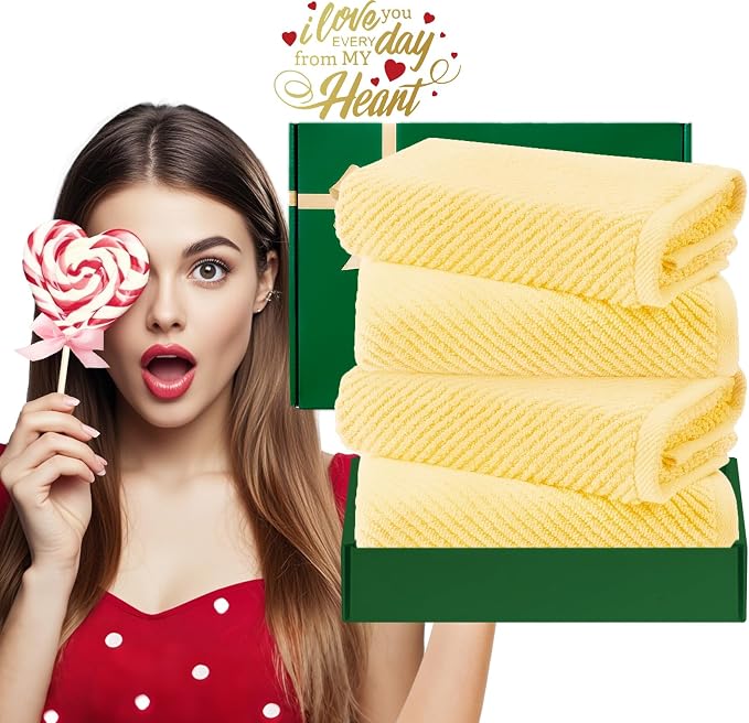 VOOVA & MOVAS Yellow Hand Towels - Image 6
