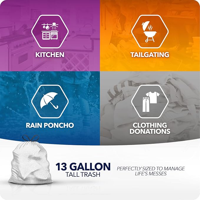 Color Scents Tall Kitchen Trash Bags - Image 4