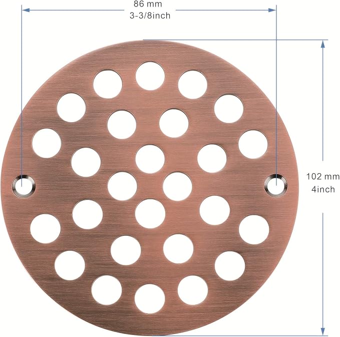 4-Inch Screw-in Shower Strainer Drain Cover Replacement Floor Strainer - Image 2