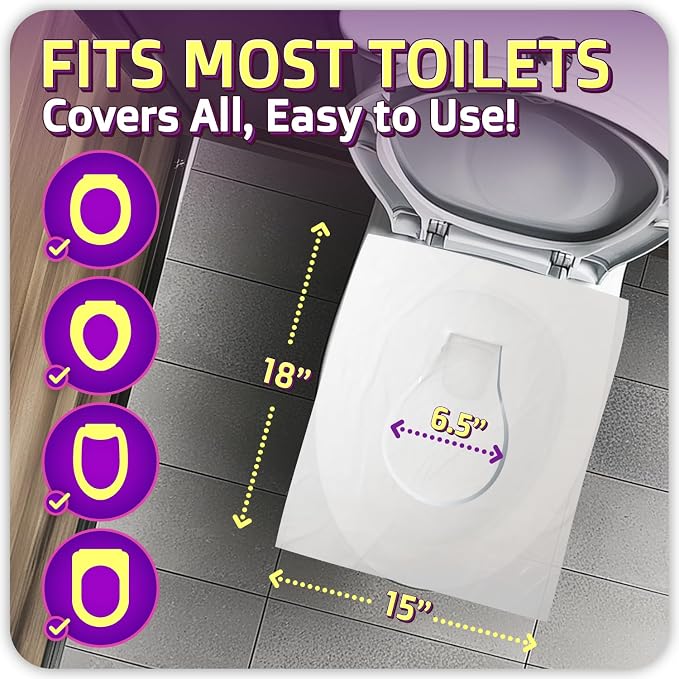 100 Pcs Disposable Toilet Seat Cover - Image 3