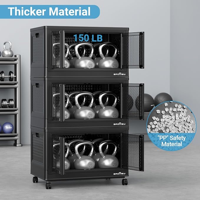 BROVIEW 500 Qt Stackable Storage Bins - Image 6