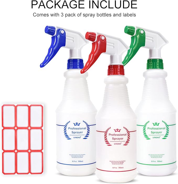 Plastic Spray Bottle Heavy Duty All-Purpose Empty Spraying Bottles Leak Proof - Image 7