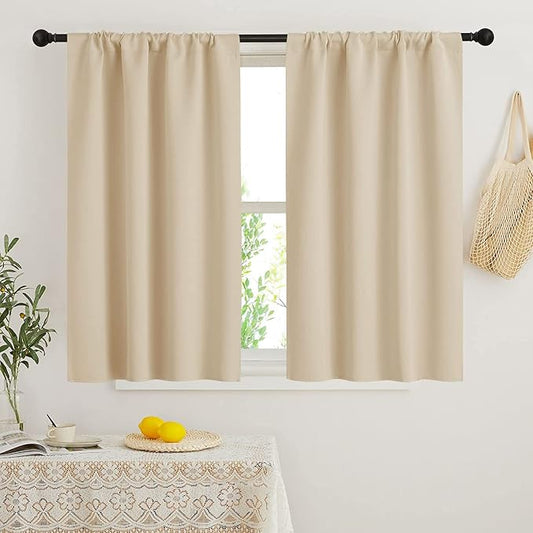 RYB HOME Small Window Curtains Blackout by RYBHOME