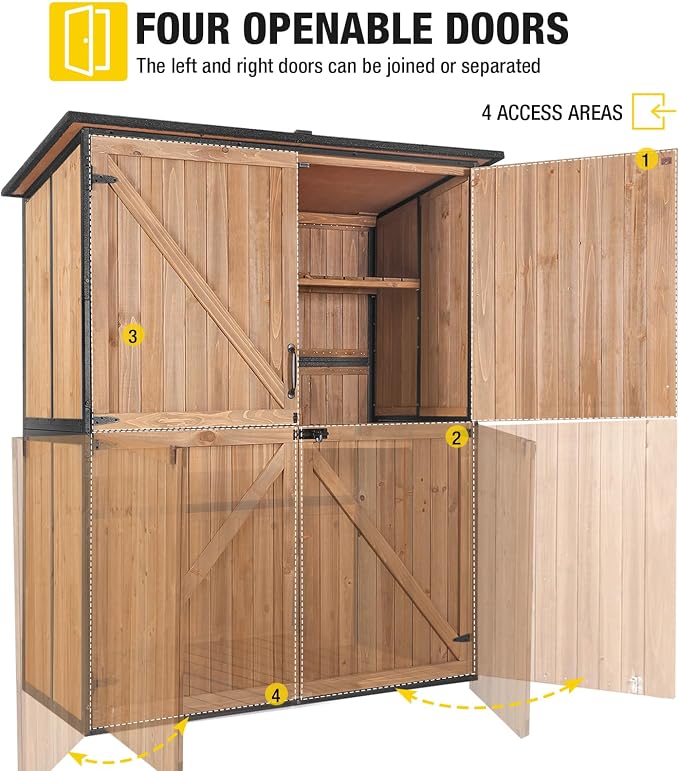 Aivituvin Outdoor Storage Shed Upgraded - Image 5