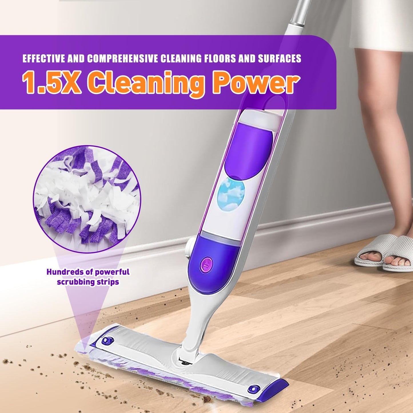 20 Count Power Mop Pads Refills for Swiffer PowerMop Multi-Surface Mopping Pad Disposable Replacement Mop Pads Compatible with Swiffer PowerMop,Safe on All Finished Floors