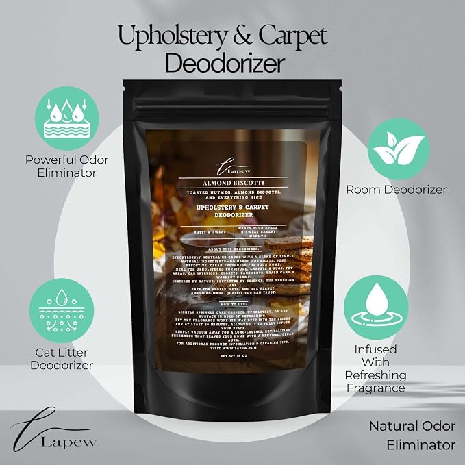 Almond Biscotti Carpet Freshener Powder: Powerful Odor Eliminator - Image 4