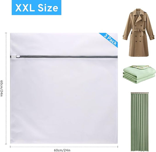 3 Pcs Mesh Laundry Bags Set for Delicates - Image 2