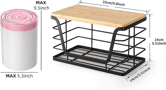 ALOCEO Small Wall Basket, Stainless Steel Adhesive Cabinet Door Organizer - Image 2
