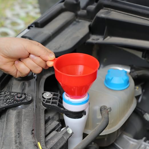 Flexible Fuel Funnel with Long Hose Plastic Small Wide Mouth Filling Funnel Car - Image 9