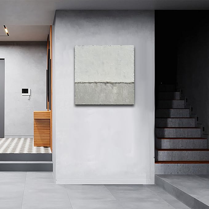 NANKAI art Hand-painted abstract canvas wall art featuring a minimalist design - Image 8
