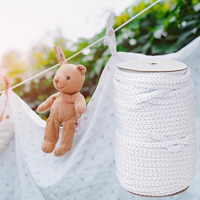 3/8 Inch White Polyester Rope - Image 5