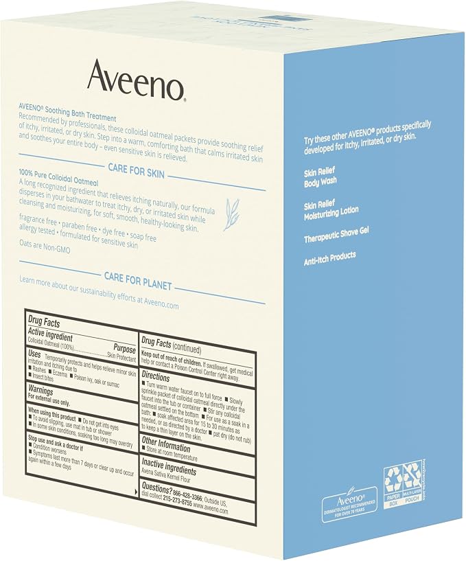 Aveeno Fragrance-Free Soothing Bath Treatment & Soak - Image 7