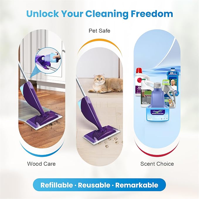 Refillable Bottle for Swiffer Wet Jet Mop - 500ml /17 FL OZ - Leak-Proof HDPE - Image 7